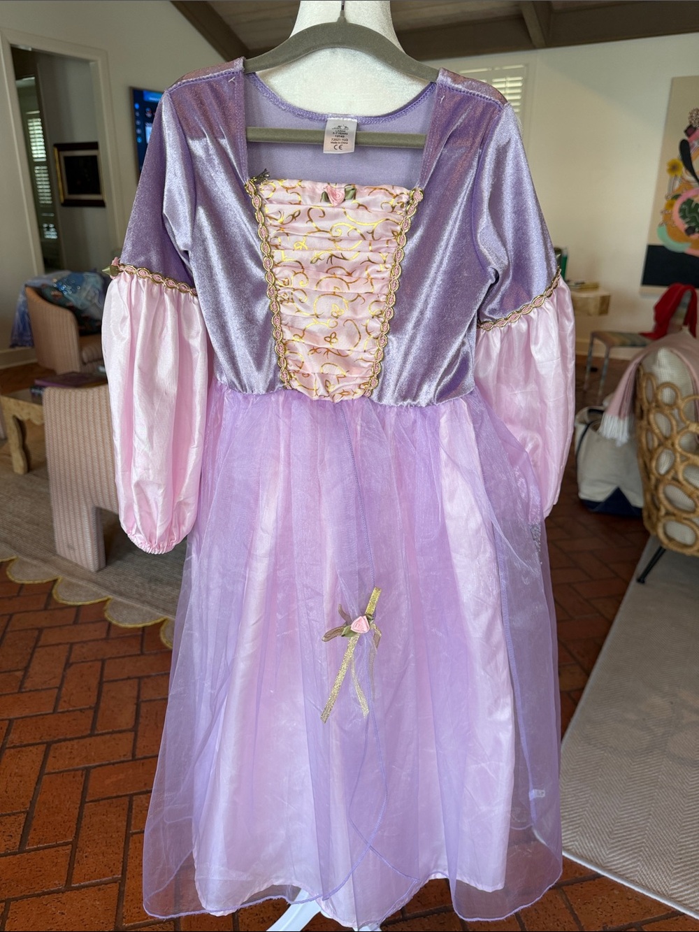 Little Adventures - Girls' Deluxe Rapunzel Dress-Up Costume - Size: 5-7Y